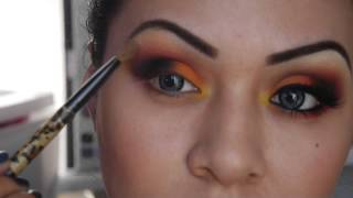 Tutorial de maquillaje en naranja  Juancarlos960 [upl. by Eesac]