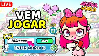 VEM JOGAR JOGANDO ONLINE NO AVATAR WORLD [upl. by Kape]