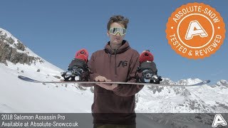 2017  2018  Salomon Assassin Pro Snowboard  Video Review [upl. by Anahs]