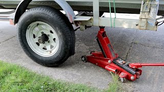 How to Change Boat Trailer Tires  Quickly Fix a Flat or Replace Tire [upl. by Dicks]