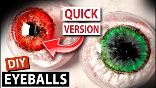 How to Make Resin Eyeballs  Realistic UV Eyes  Easy DIY Video Tutorial [upl. by Oap]