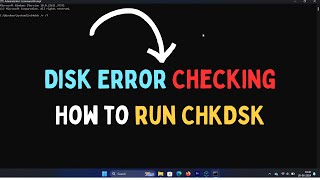 How to Run CHKDSK Scan in Windows 11 [upl. by Hebbe801]