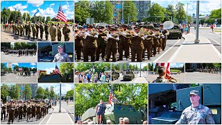 NATO Troops Celebrate Estonian Victory Day with Locals in Narva [upl. by Arinaid106]