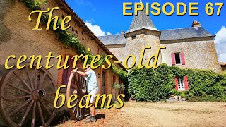 15th Century château restoration  the ancient beams [upl. by Lesser]