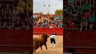 SALTO BACKFLIP IMPRESIONANTE A UN TORO BRAVO tricks backflip best champion [upl. by Najib]