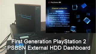 PlayStation 2 SCPH15000 PSBBN Dashboard External HDD Showcase [upl. by Quick]