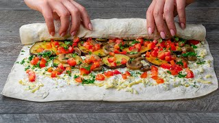 Da oggi riempirete le piadine solo di verdure Ricetta semplicissima SaporitoTV [upl. by Edelstein]