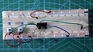 SN74LS00  NAND Gate IC 7400 explained  Truth table with breadboard connection [upl. by Chelsy]