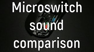 Microswitch sound comparison TTC Gold Kailh GM 80 Huano Omron  43 models Made by turbobitbox [upl. by Eimmelc]