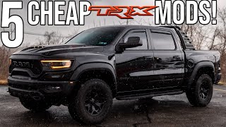 5 CHEAP RAM 1500 TRX MODIFICATIONS [upl. by Nitsirk]