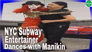 An NYC Subway Entertainer Dances with Manikin [upl. by Mowbray]