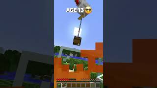 Testing my Friend by Falling for his Traps at different Ages shorts minecraft memes [upl. by Zurc]