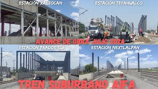 avance de obra TREN SUBURBANO AIFA julio 2024 [upl. by Smith]