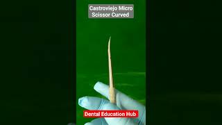 Castroviejo Micro Scissor Curved [upl. by Aidekal]