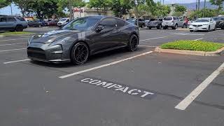 Genesis Coupe Walk Around with Vossen HF3 and Vega front bumper [upl. by Aamsa]