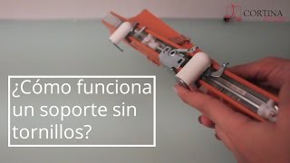 ¿Cómo funciona un soporte sin tornillos Cortinadecor [upl. by Aissak]