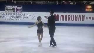 WORLDS2015 Meagan DUHAMELEric RADFORD FP1º ISU WORLD SHANGHAI Gold Medal [upl. by Namya]