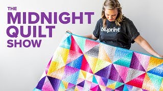 Stress Relieving HalfSquare Triangle Quilt  S7E5 Midnight Quilt Show with Angela Walters [upl. by Kuo]