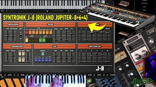 IK Multimedia Syntronik J8 Synth Based On ROLAND JUPITER8 6 4 Synthesizers Sound Demo [upl. by Aiuqes791]