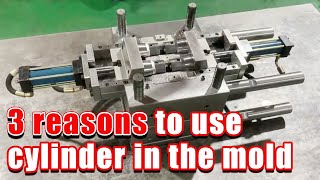 Injection mold with Cylinder system [upl. by Girardo46]