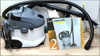 KARCHER CLEANER VACUM WASHER ODKURZACZ PIORĄCY KARCHER SE6100  2 part [upl. by Lacram603]