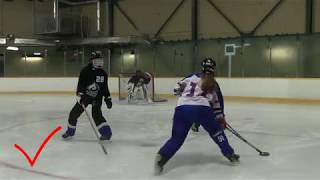 Ringette  drive skating as an offensive tool [upl. by Eladnek]