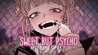 Nightcore  Sweet But Psycho Lyrics [upl. by Enwad240]