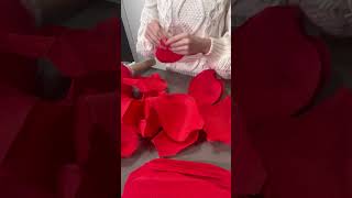 DIY Giant Paper Rose for Home Decor [upl. by Dercy706]