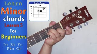 Minor chord कसरी बजाउने  Guitar मा Minor chord kasari bajaune Guitar Lesson  5 [upl. by Welcher]