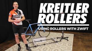 Using Rollers with Zwift  Kreitler Rollers [upl. by Takakura862]