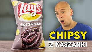 Testujemy CHIPSY o smaku KASZANKI Tajemnicza paczka ze 100 produktami [upl. by Salomone]