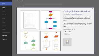 Starter Diagrams in Visio 2016 [upl. by Atsev666]