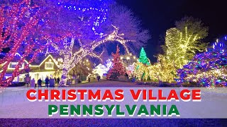 Christmas Village Pennsylvania  Peddlers Village  Christmas Canon  December 2022 [upl. by Yesnik]