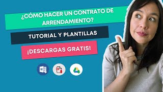 📝 CONTRATO DE ARRENDAMIENTO ¿Cómo llenarlo 【Plantillas Gratis】Word  PDF [upl. by Yeclek]