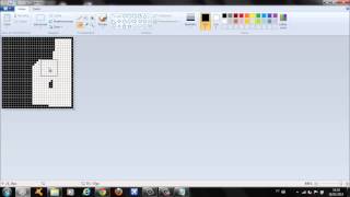 Tuto  Como criar um pixelArt pelo PAINT  Habbid [upl. by Sivrep]