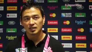 ラグビー日本代表 南アフリカ代表戦 歴史的勝利直後の選手コメント RWC2015 JapanWay 2015919 [upl. by Lolly]