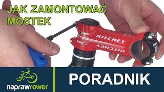 Poradnik  jak zamontować mostek w rowerze  napraw rower [upl. by Olav]