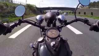 Riding Classic Harley 1939EL Knucklehead original paint Antique Motorcycle  video 1 [upl. by Vassily]