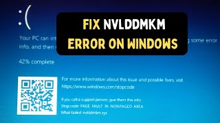 How to Fix VIDEOTDRFAILURE nvlddmkmsys Error on Windows 1110 [upl. by Yecad863]