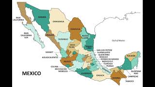 mapa de la republica mexicana [upl. by Romona]