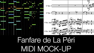 Fanfare pour précéder la Péri  Paul Dukas  MIDI Mock Up [upl. by Ltsyrk]