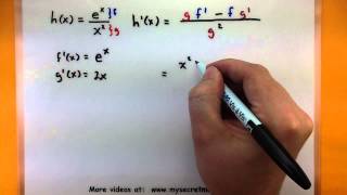 Calculus  The quotient rule for derivatives [upl. by Leizahaj566]