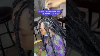 Butterfly locs hairstyleslocsshortsviral [upl. by Pedrick]