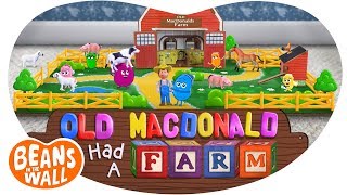 Old MacDonald Had a Farm  Kids Songs  Beans in the Wall [upl. by Eniretak381]