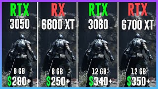 RTX 3050 vs RX 6600 XT vs RTX 3060 vs RX 6700 XT  Test in 12 Games [upl. by Dunning542]