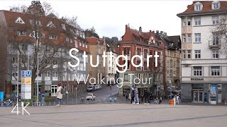 Stuttgart South of City Center  Walking Tour  4K [upl. by Ylreveb293]