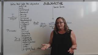 Subjunctive Verbs [upl. by Yttig215]