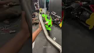 Modifying Kawasaki bike Ninja h2r [upl. by Fitzger804]