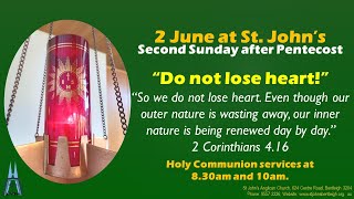 St Johns Anglican Church Bentleigh Sunday 2 June 2024 10am Holy Communion [upl. by Pinzler]