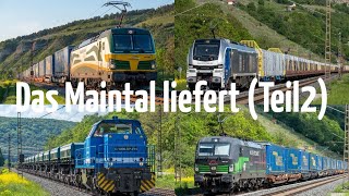 Das Maintal liefert Teil2 fantastischer Eisenbahnverkehr in herrlicher Landschaft [upl. by Selle]